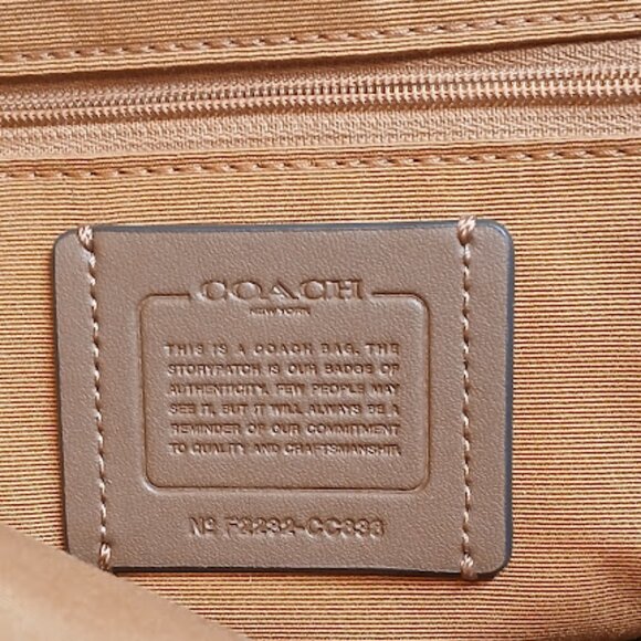 Coach leather and suede Handbag - Picture 7 of 7